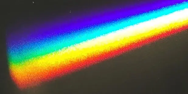 Primo piano dei colori della luce.