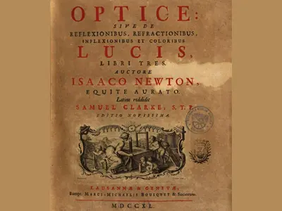 Frontespizio illustrato di Optice.