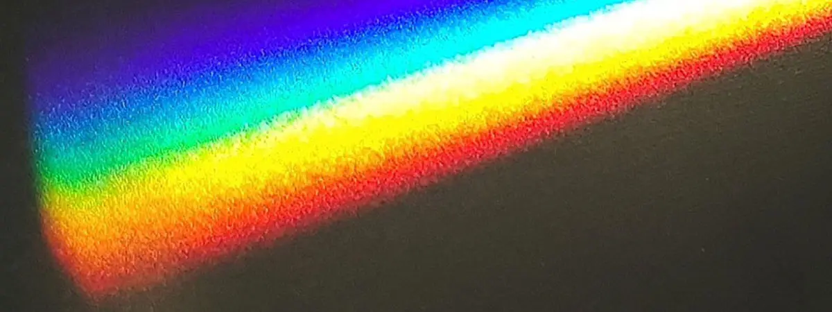 Primo piano dei colori della luce.